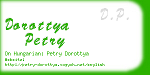 dorottya petry business card